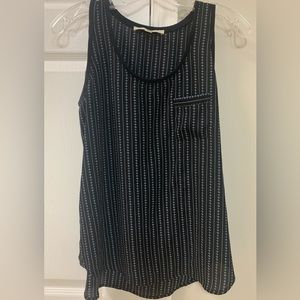 Small LOFT black sleeveless blouse
